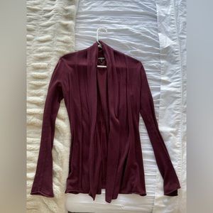 Express maroon cardigan